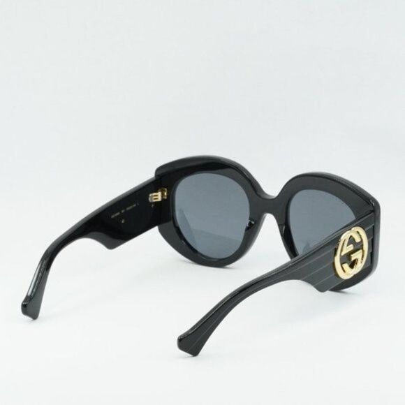 NEW GUCCI GG1308S 001 BLACK GREY SUNGLASSES - Picture 11 of 12